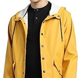 Polyester Blend Men's Standard Length A-Line Coat-image-12