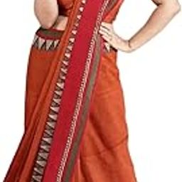 Women's Traditional Bengal Begampuri Madhubani Handloom Cotton Saree With Blouse Piece-image-64