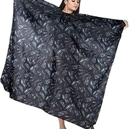 Professional Printed Unisex Hair Cutting Apron Hair Dressing Gown Cape Customer Apron for Salon use Men n Women Black Pack of 1-image-20