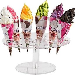 LOOM TREE® 16 hole ice cream stand acrylic display stand | 1X 16-Hole Ice Cream Stand-23