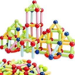 Sky Tech® Magnetic Sticks Building Blocks for Kids Toys for Girls | Magnetic Toys for Boys Age 3+Year 4 5 6 7 8 10 12 14 Old Educational Stem Learning Magnet Stick with Balls Game (25 pcs)-10