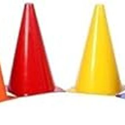 Multicolor Cones Set | Space Marker | Agility Soccer Cones for Training Football Hockey Fitness Sports Field Cone, 6 inch Unleash Versatility Durability Every Activity (Pack of 6)-image-67