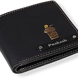 Men's Personalized Wallet I Customized Slim Stylish Leather Purse With Name & Charm I Unique Birthday Anniversary Gift For Men Boy Love Husband Employees Clients (Black)-picture-51