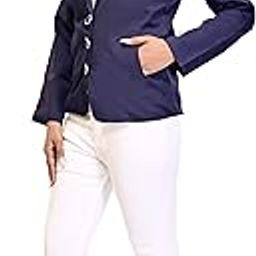 Single Breasted Formal Blue Blazer with Three Stylish Button (S)-24