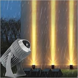Glowave Outdoor Modern Aluminium Spot Focus High Beam Upto 10 Meters Building Highlighting Light, IP65 Waterproof with Adjustable Head (Warm White)-6