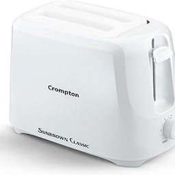 Crompton SunBrown Classic Pop-up Toaster 700W with Removable Crumb Tray | 6 Browning Levels with Cancel Function | Dust Cover Plate | White Cool Touch Body-30