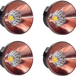 Mufasa 3 Watts Rose Gold Body 2.8CM DIAMETER LED Ceiling COB Spot, Focus, Down Light, Round, Ceiling Pop Light (Please Check Dimensions Image) (Warm White) (Pack Of 4)-image-38