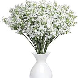 Well Art Gallery White Wild Flower Artificial Flower (21 inch, Pack of 4, Flower Bunch)-13
