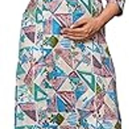 Women Rayon Maternity and Feeding Kurta with Zipper-image-0