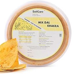 SelfCare By Suman Agarwal Mix Dal Khakhra Pack of 1 250 grams | Roasted-Healthy-Snacks-Crackers-Namkeen-Grocery | Crispy & Chatpata - Tae time - Eat with Dip | Gluten Free - Jain & Travel Friendly-image-50