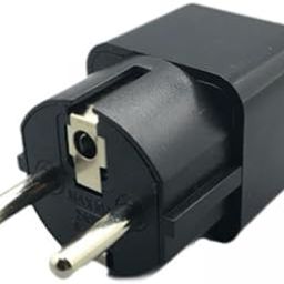 5xEurope Plug Converter AU/UK/US/CN to Europe Compact for Wall Hotel Household Black-13