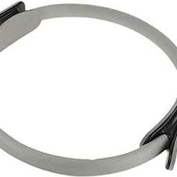 SAZ DEKOR Pilates Fitness Ring Device Equipment for Home Sculpting Toning Inner Thighs Grey-image-13