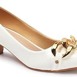 Women Stylish Slipon Pump Shoes with Kitten Heels, Pointed Toe-picture-29