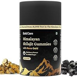 Bold Care Himalayan Shilajit Gummies with Nano Gold | (30 gummies) | Helps with stamina, metabolism & muscle recovery | Pure & Natural Combination | Blackberry Flavour | 80+ minerals-image-90