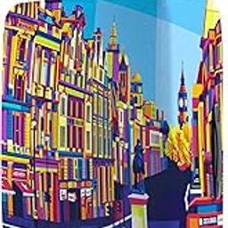 Polyester 65 cm (24 Inch) Medium Protective Luggage Cover - London Design-picture-42