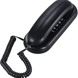 Walmeck Portable Corded Telephone Phone Pause/Redial/Flash Wall Mountable Base Handset for House Home Call Center Office Company Hotel-image-8