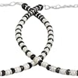 925 Sterling Silver Coloured Stones Elegant Rhodium Plating Nazaria Anklet (Pair) | | Gift for Women & Girls | With Certificate of Authenticity & 925 Stamp-image-83