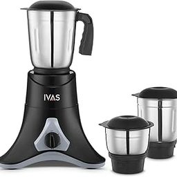 IVAS Mixxstar Mixer Grinder 500W | 3 Stainless Steel Jars | 2 Years Warranty on Product | Black |Pack of 1-image-97