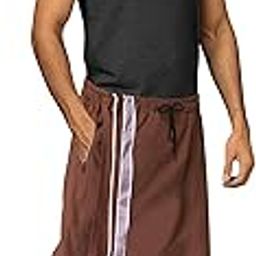 Elastic Premium Cotton Lungi with Packet Pack of 1 -Brown-image-87