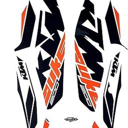Sticker & Decal for Bike (Multicolor, Orange, Black) (Duke KTM 200 Bike DKBLK)-image-78