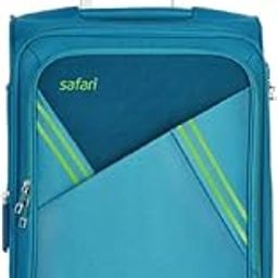 Swift Anti-Scratch Cabin Luggage 55 Cm Polyester Soft 4 Spinner Suitcase (Teal)-image-79