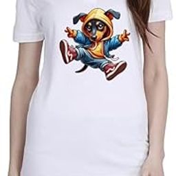 Dog Dance White Women Polo T-Shirt-image-2