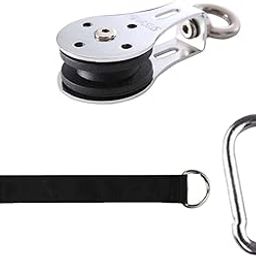 Losa Swivel Bearing Lifting Pulley with Carabiner with Hanging Band for Lifting-11