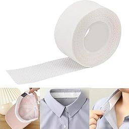 MKV MART 8-Meter White Self-Adhesive Sweat Pads – Disposable Antiperspirant Collar Protector Tape, Neck Liner, and Anti-Dirt Shield for Shirts, Hats, and Footwear – Unisex Sweat Prevention Solution-image-3