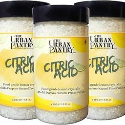 THE URBAN PANTRY Food Grade Citric Acid | Multi-Purpose Natural Preservative & Sour Agent for Cooking, Baking, Pickling & Cleaning | Multipurpose Use | 100% Pure 250 Gram (Pack of 3 (250 gm))-image-93