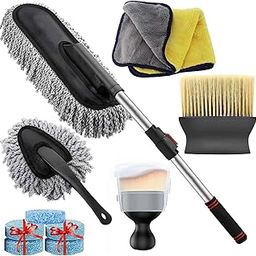 PROOFIITO Car Cleaning Kit, 10 Pieces with Microfiber Towels, Dusters, Brushes and Accessories for Your Car, Bike, SUV Interior & Exterior Car Cleaning Combo All in one-picture-21