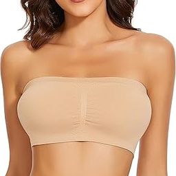Women's Bandeau Bra Strapless Bras Comfort Wireless Tube Bra Push Up Bandeau Tube Top Padded Bralette-picture-48