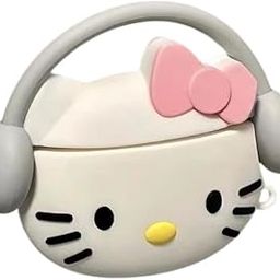 Cute 3D Design Apple Airpods 4 Soft Silicone Protective Shockproof Case Cover | ONLY Suitable for Apple Airpods 4 (Hello Kitty)-picture-32