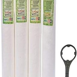 Capital Spun Filters Grooved Type for Water Purify, RO Accessory, Filter/Catridges - 20-inch, Pack of 4-30