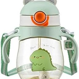 The Cheeky Kidzz Baby Feeding Unbreakable Straw Sipper Water Milk Liquids with Strap Feeder 300ml Bottle BPA Free Liquids Feeder for Toddlers/Infants/Kids (Design 29)-picture-24