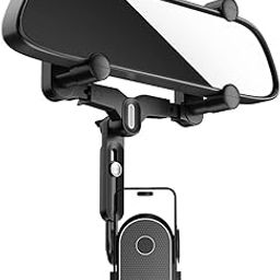 Rear View Mirror Car Phone Holder, Anti-Shake Multifunctional Rearview Mirror Phone Holder for Car, Phone Mount for Car – Rotatable and Retractable Car Phone Holder Mount, Rear view Mirror Holder-image-56