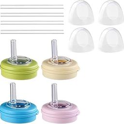 UJEAVETTE 4x Soda Can Lids with Straws for Canned Beverage Juice Seltzer Airtight Seal-image-31