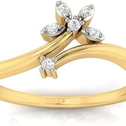 avsar Jewellery 18k (750) Yellow Gold and Diamond Ring for Women-picture-8