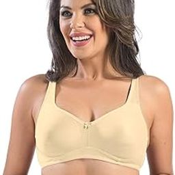 Cristina Women's Non-Padded Wire-Free T-Shirt Bra| Medium Coverage, Cotton Polyester Bra with Regular Comfort Fit-image-1
