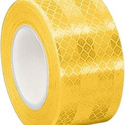 3M 3431 Yellow Micro Prismatic Sheeting Reflective Tape, 2" x 5 yd (1 Roll)-25
