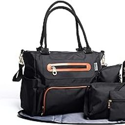 SoHo Grand Central Station Diaper Bag 7Pc, Black-image-26
