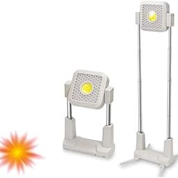 LEVGRY Solar Work Light with Stretchable Bracket, Solar Worklight with 4 Modes, 10000mAh USB Rechargeable, IP66 Waterproof Portable Outdoor Working Light for Emergency, Repair, Camping-10