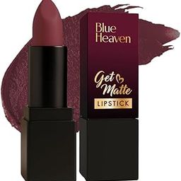 Blue Heaven Get Matte Lipstick | Soft Matte Finish and Lightweight Formula | Intense Pigment | Long-Lasting Lipsticks For Women | 202 | 4GM-54