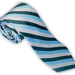 calixto Stripes Design, Poly Cotton Smooth Fabric, Multicolor Backslash Stripes Neck Tie With Pocket Square-picture-17
