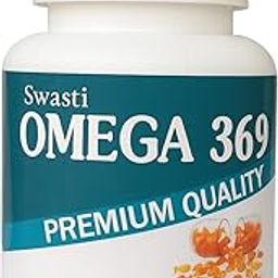 Swasti Omega 369 Capsules - 500mg Nutraceutical Supplement - Supports Heart, Brain & Joint Health - 60 Softgel Capsules-image-22