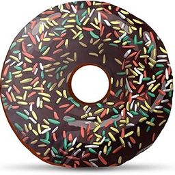 sleep nature's Donut/Doughnut Cushion/Pillow | Velvet Fabric|Birthday Gifts | Soft Toys | Suitable for Wheelchair, Car Seat, Home or Office for Kids Cushion | Size 14x14 inches, Multicolour-image-10