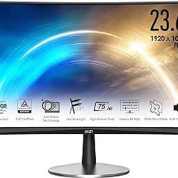 MSI PRO MP242C 23.6 Inch LCD Curved Business & Productivity Desktop Monitor - Full HD (1920 x 1080) VA Panel, 75 Hz Refresh Rate, Eye-Friendly Screen, Built-in Speakers, Anti-Glare Coating, Black-picture-13