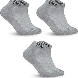 Ankle Length Socks for Men & Women - Moisture-Wicking, Odor-Free, Breathable Cotton, Cushioned Half Terry Combo - Ideal for Sports, Gym & Formal Wear - Pack of 3 Pairs, Grey, Free Size-image-28