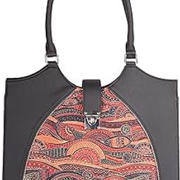 Harriet Office Bag for Women – Stylish Vegan Leather Laptop Bag with Buckle Detailing | Formal Work Bag with iPad Compartment, Multiple Pockets & Water-Resistant Lining |-image-8