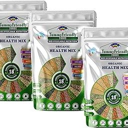 TummyFriendly Foods Certified Organic Health Mix Powder For Adults Organic | Health Mix Powder For Women babies Kids with Sprouted Ragi Powder, Green Moong | Millet Health Mix, Sattu Powder | 100g - 3 Packs-11