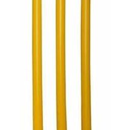 MINESFIT Plastic Cricket Stumps Set - 3 Stumps + 2 Bails + 1 Stand (Yellow)-image-56
